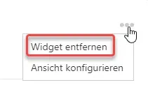 widget-entfernen