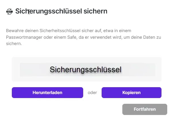 Sicherungsschlüssel-herunterladen-oder-kopieren